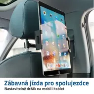 Držalo za mobilni telefon/tablični računalnik za naslonjalo sedeža