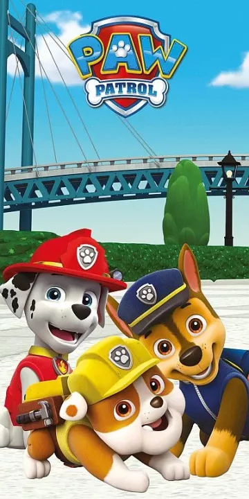 JERRY FABRICS Brisača Paw Patrol 0 Bombaž, frotir, 60 70/140 cm