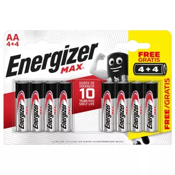 Baterije MAX - 8x AA - 4 + 4 brezplačno - Energizer